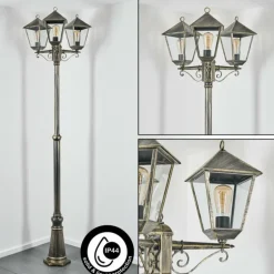 Anfei Eclairage de chemin Or, Noir, 3 lumières