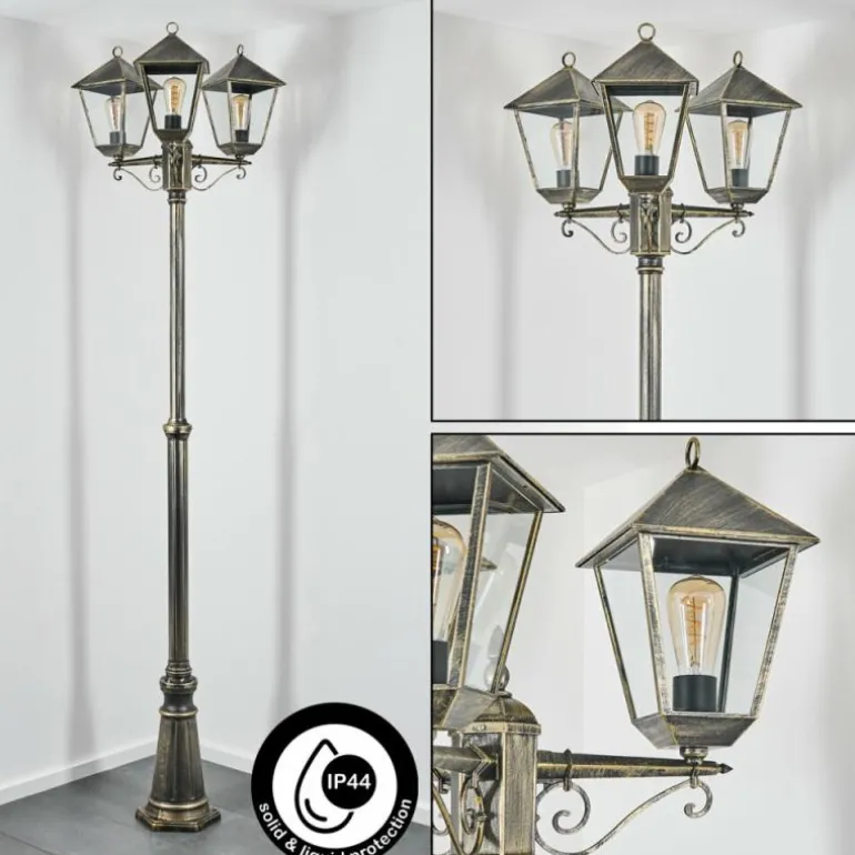 Anfei Eclairage de chemin Or, Noir, 3 lumières