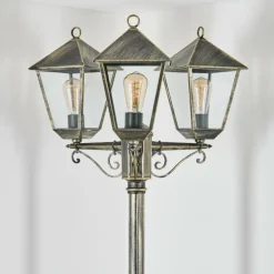 Anfei Eclairage de chemin Or, Noir, 3 lumières