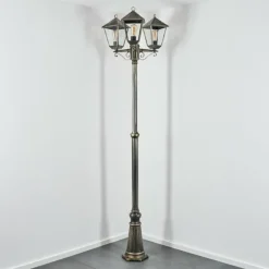 Anfei Eclairage de chemin Or, Noir, 3 lumières