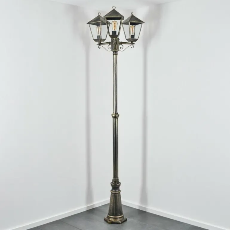 Anfei Eclairage de chemin Or, Noir, 3 lumières