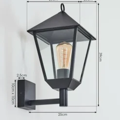 Anfei Lampe murale d´extérieur Noir, 1 lumière