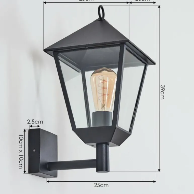Anfei Lampe murale d´extérieur Noir, 1 lumière