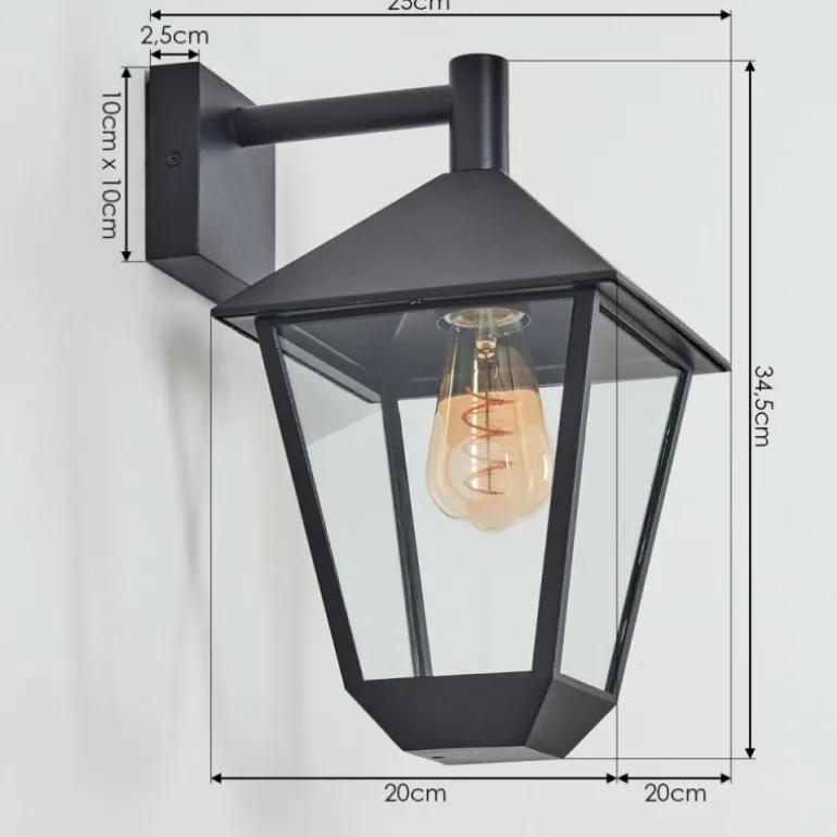 Anfei Lampe murale d´extérieur Noir, 1 lumière