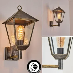 Anfei Lampe murale d´extérieur Brun, Or, 1 lumière