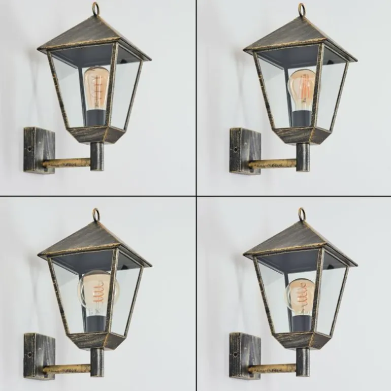 Anfei Lampe murale d´extérieur Brun, Or, 1 lumière