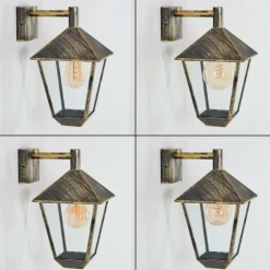 Anfei Lampe murale d´extérieur Brun, Or, 1 lumière