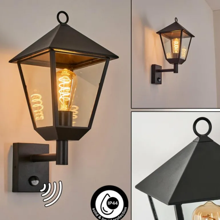 Anfei Lampe murale d´extérieur Noir, 1 lumière, Détecteur de mouvement