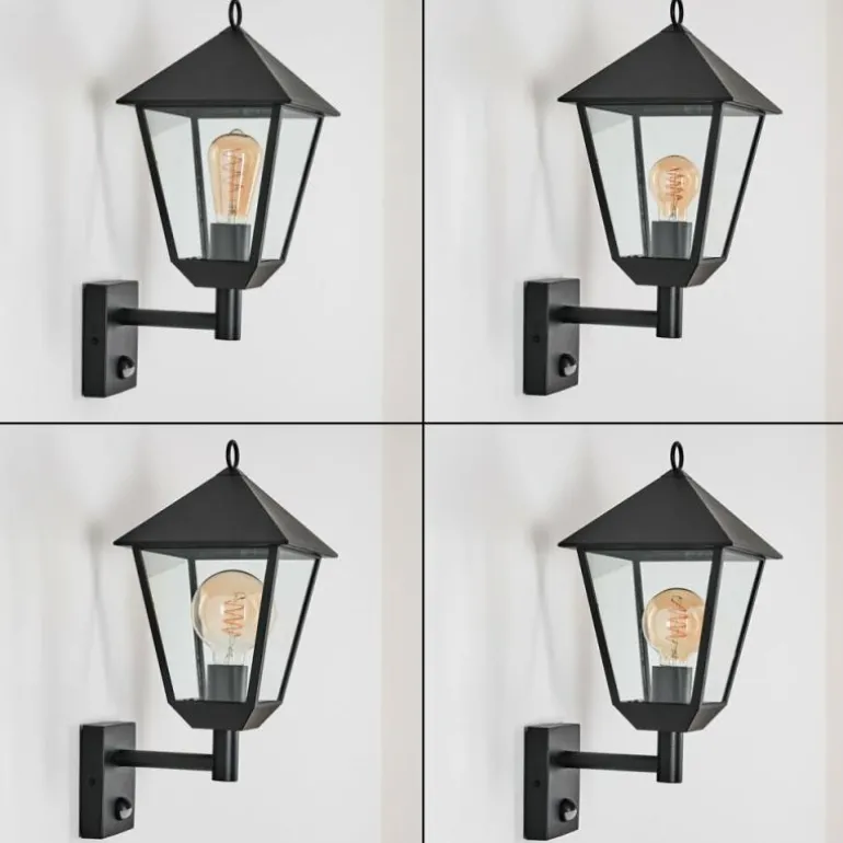 Anfei Lampe murale d´extérieur Noir, 1 lumière, Détecteur de mouvement