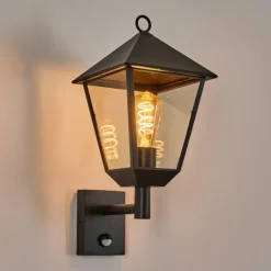 Anfei Lampe murale d´extérieur Noir, 1 lumière, Détecteur de mouvement