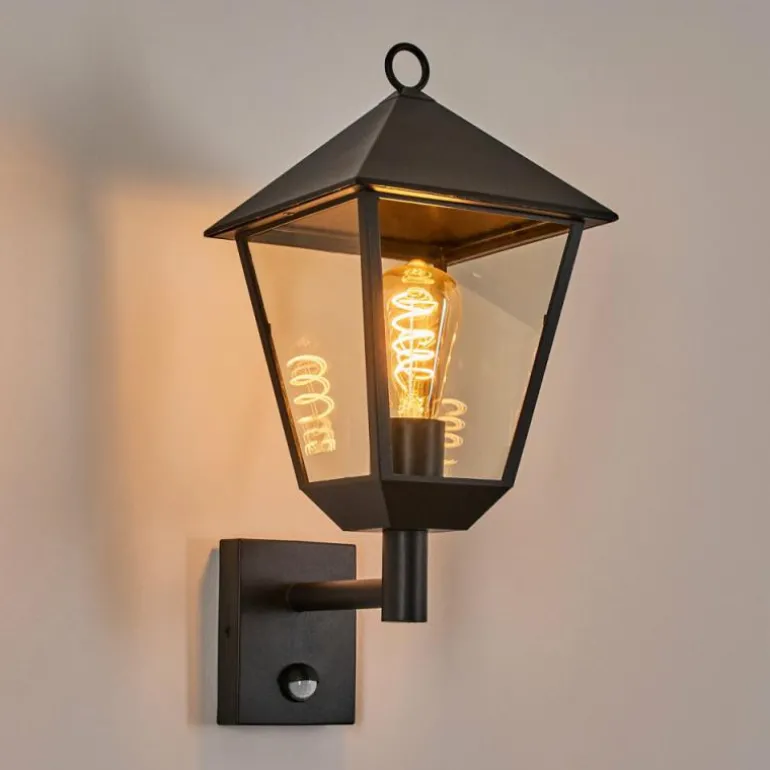 Anfei Lampe murale d´extérieur Noir, 1 lumière, Détecteur de mouvement