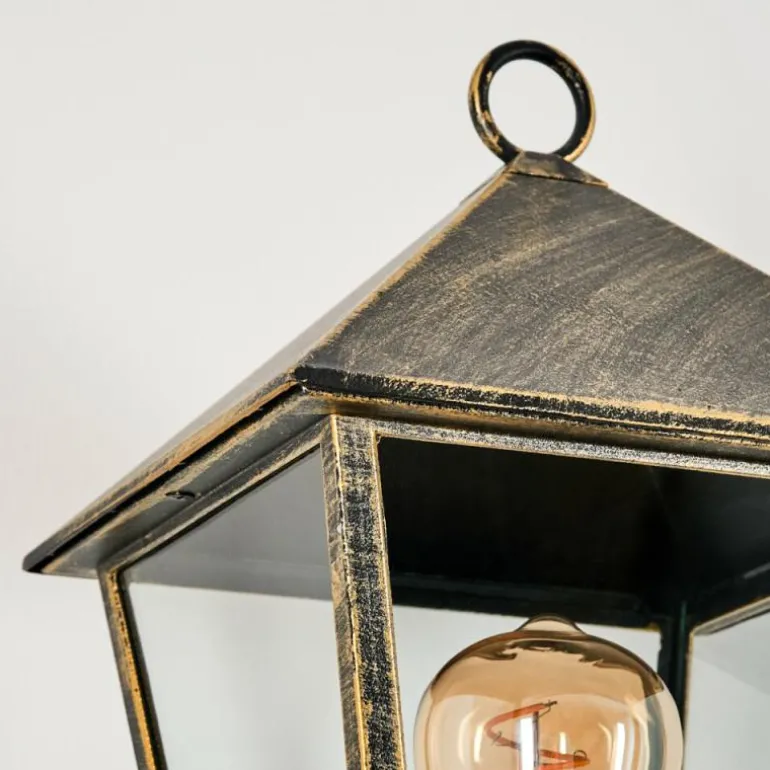 Anfei Lampe murale d´extérieur Or, Noir, 1 lumière, Détecteur de mouvement