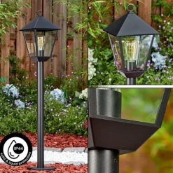 Anfei Luminaire extérieur, Eclairage de chemin Noir, 1 lumière