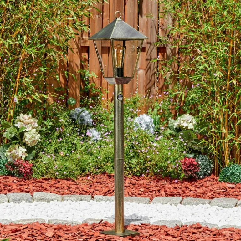 Anfei Luminaire extérieur, Eclairage de chemin Brun, Or, 1 lumière, Détecteur de mouvement