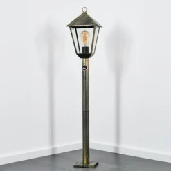 Anfei Luminaire extérieur, Eclairage de chemin Brun, Or, 1 lumière, Détecteur de mouvement