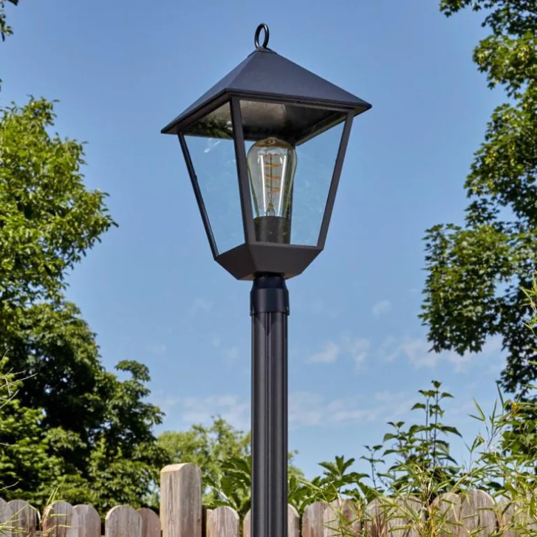 Anfei Luminaire extérieur, Réverbère, Eclairage de chemin Noir, 1 lumière