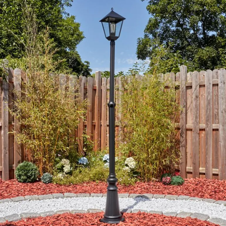 Anfei Luminaire extérieur, Réverbère, Eclairage de chemin Noir, 1 lumière