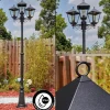 Anfei Luminaire extérieur, Réverbère, Eclairage de chemin Noir, 3 lumières