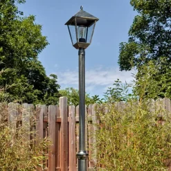 Anfei Luminaire extérieur, Réverbère, Eclairage de chemin Or, Noir, 1 lumière