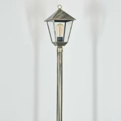 Anfei Luminaire extérieur, Réverbère, Eclairage de chemin Or, Noir, 1 lumière