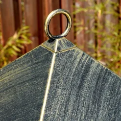 Anfei Luminaire extérieur, Réverbère, Eclairage de chemin Or, Noir, 2 lumières