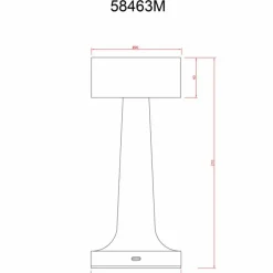 Angelika Lampe à poser Luminaires Globo Lighting LED Laiton, 1 lumière