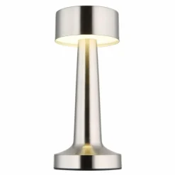 Angelika Lampe à poser Luminaires Globo Lighting LED Nickel mat, 1 lumière