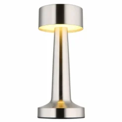 Angelika Lampe à poser Luminaires Globo Lighting LED Nickel mat, 1 lumière