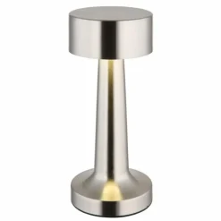 Angelika Lampe à poser Luminaires Globo Lighting LED Nickel mat, 1 lumière