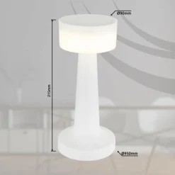 Angelika Lampe à poser Luminaires Globo Lighting LED Blanc, 1 lumière