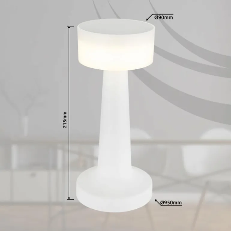 Angelika Lampe à poser Luminaires Globo Lighting LED Blanc, 1 lumière