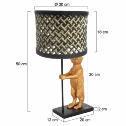 Animaux Lampe à poser Luminaires Steinhauer Noir, 1 lumière