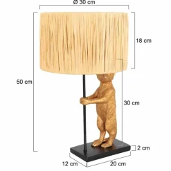 Animaux Lampe à poser Luminaires Steinhauer Noir, 1 lumière