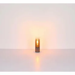 Annika Lampe à poser Luminaires Globo Lighting Chrome, Noir, 1 lumière