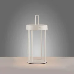 ANSELM Lampe à poser Luminaires Leuchten Direkt LED Blanc, 1 lumière