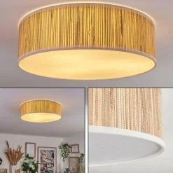 Antillo Plafonnier beige, Écru, Blanc, 3 lumières