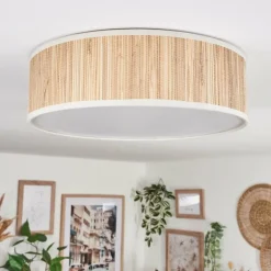 Antillo Plafonnier beige, Écru, Blanc, 3 lumières