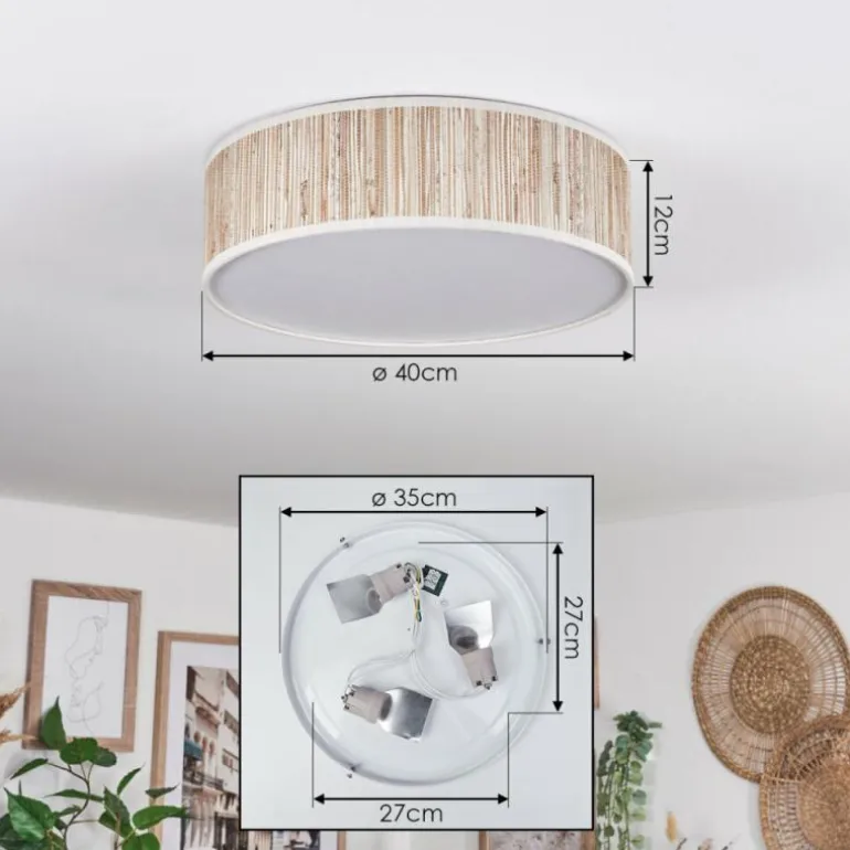 Antillo Plafonnier Blanc, 3 lumières