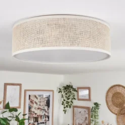 Antillo Plafonnier Nickel mat, 3 lumières