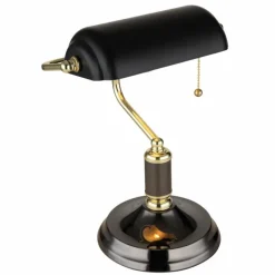 ANTIQUE Lampe de banquier, Lampe à poser Luminaires Globo Lighting Or, Laiton