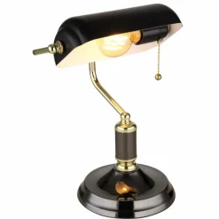 ANTIQUE Lampe de banquier, Lampe à poser Luminaires Globo Lighting Or, Laiton