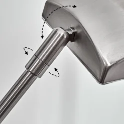 Antra Lampadaire LED Nickel mat, 1 lumière