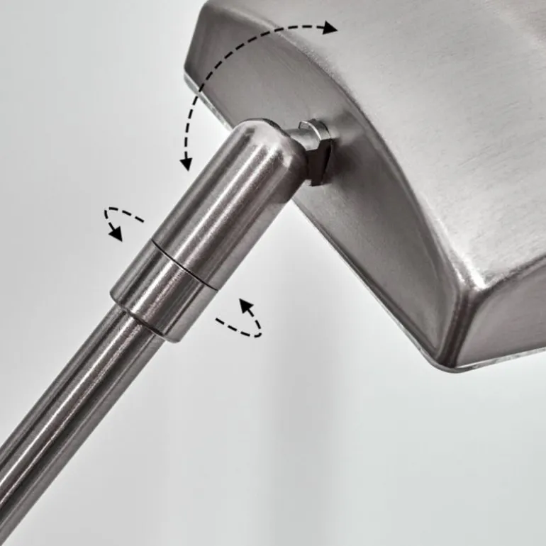 Antra Lampadaire LED Nickel mat, 1 lumière