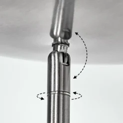 Antra Lampadaire LED Nickel mat, 1 lumière