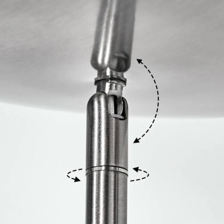 Antra Lampadaire LED Nickel mat, 1 lumière