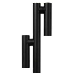 ANTRIM Lampadaire Luminaires Lucide LED Noir, 2 lumières