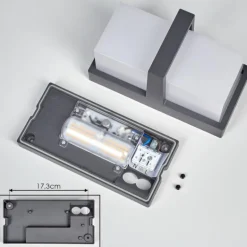 Antua Lampe murale d´extérieur, Luminaire Up & Down Anthracite, 1 lumière