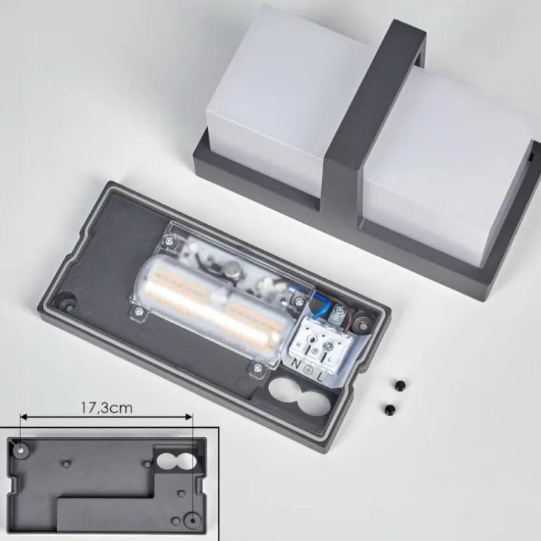 Antua Lampe murale d´extérieur, Luminaire Up & Down Anthracite, 1 lumière