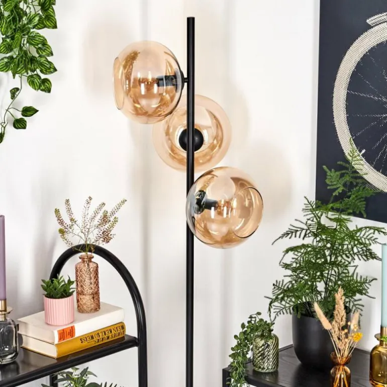 Apedo Lampadaire Ambre, 3 lumières