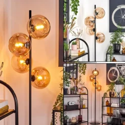 Apedo Lampadaire Ambre, 4 lumières